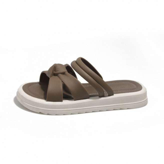 Soft PVC Flats Slippers Thick Soled Sweet for Women Beachwear Bohemian Sandals