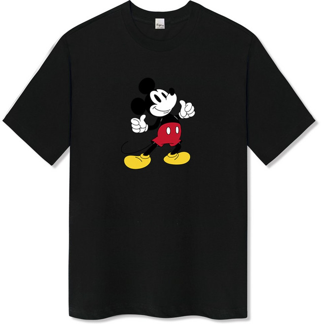 일루소 남녀공용 디즈니 스탠딩 미키 반팔 티셔츠