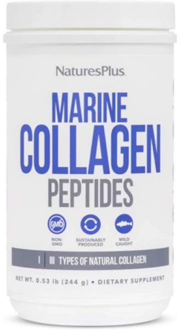 NaturesPlus Marine Collagen Peptides Unflavored - 0.54 lb - Hair Skin Nail & Joint Health Syst, 20인분(1팩), 1개 - 쿠팡