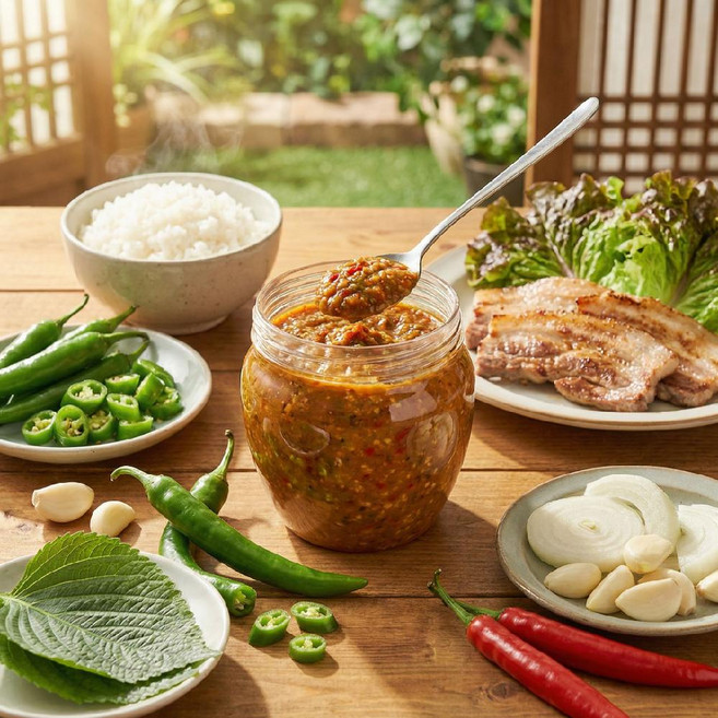 [지리산비법] 밥 세공기 순삭주의! 고기집 사장님이 숨겨둔 지리산 땡초비빔장 500g