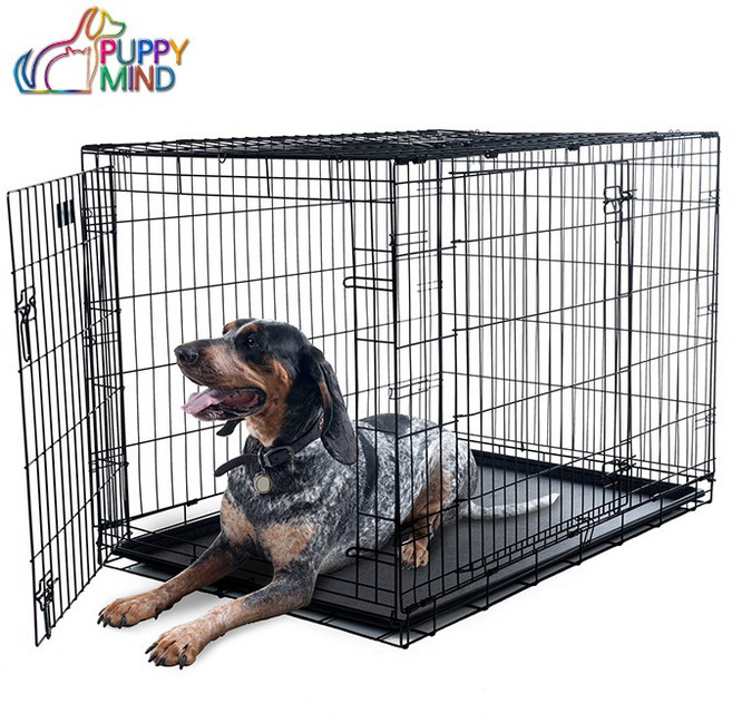 퍼피마인드 하이퍼 2중 코팅 업그레이드 크롬코팅 강아지 철장 애견철장, 1개