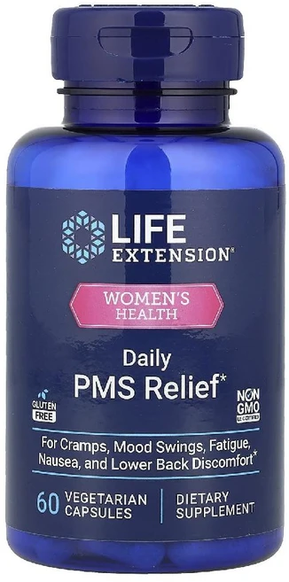 라이프 익스텐션 여성용 데일리 PMS 완화 베지 캡슐 60정, 1개 - 쿠팡