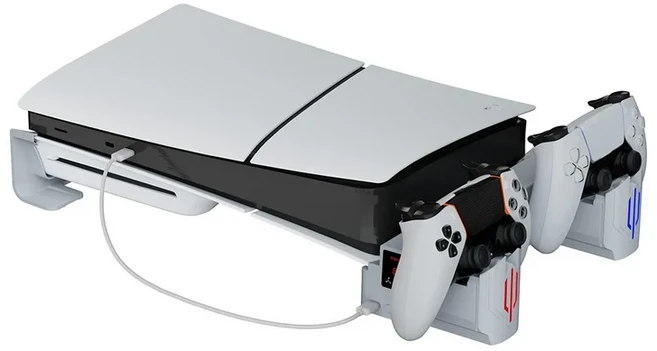 투오데스 수평 냉각 스탠드 컨트롤러 충전기 RGB 라이트 조절 가능한 팬 빠른 충전 스테이션 PS5 프로/PS5, 01 Cooling Stand