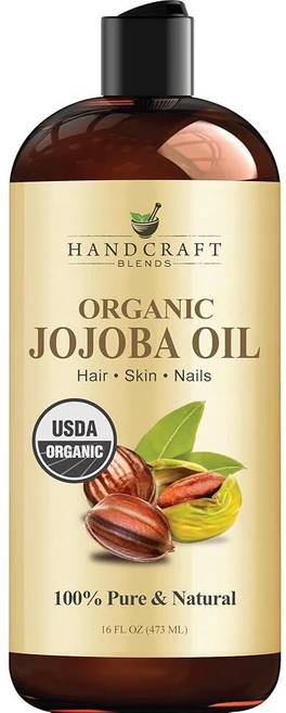 Handcraft Blends USDA 유기농 호호바 오일 - 473.2ml16온스 100% 순수 및 천연 얼굴 바디 모발용 프리미엄 등급 안티에이징 냉압착 헥산 프리 137, 16 Fl Oz (Pack of 1) - 쿠팡
