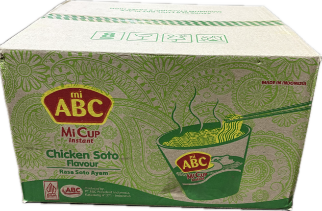 ABC 미컵 인스턴트 라사 소토아얌 치킨소토향 60g, 24개