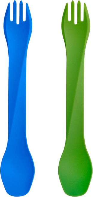 휴망거 고비츠 바이오 우노 스포크 내구성이 뛰어난 식물성 여행용 유틴셀 롱 2팩 다크 블루라이트 그린