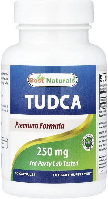 베스트내츄럴스 TUDCA 250mg 60 캡슐, 60정, 4개 - 쿠팡