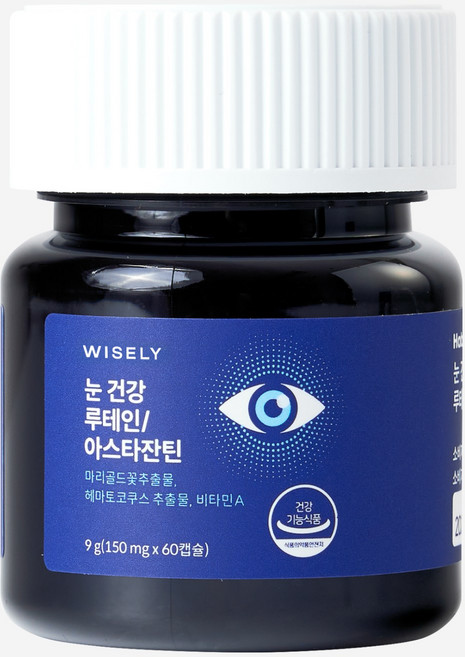 와이즐리 눈건강 루테인 아스타잔틴 비타민A(60일분), 1개, 60정
