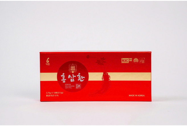 장생 6년근 홍삼환 홍삼 51%, 1개, 10정