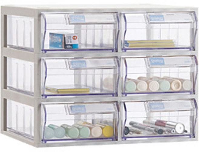 모아이샵 다용도 투명 수납함 중형