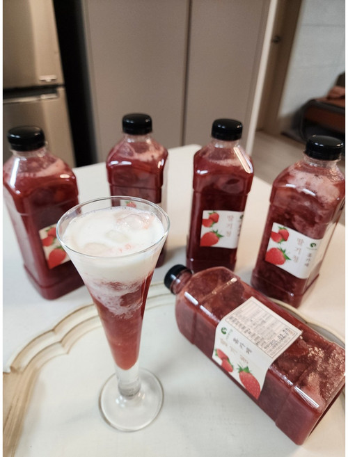 홈카페 국내산 수제 딸기청, 1개, 1개입, 530g