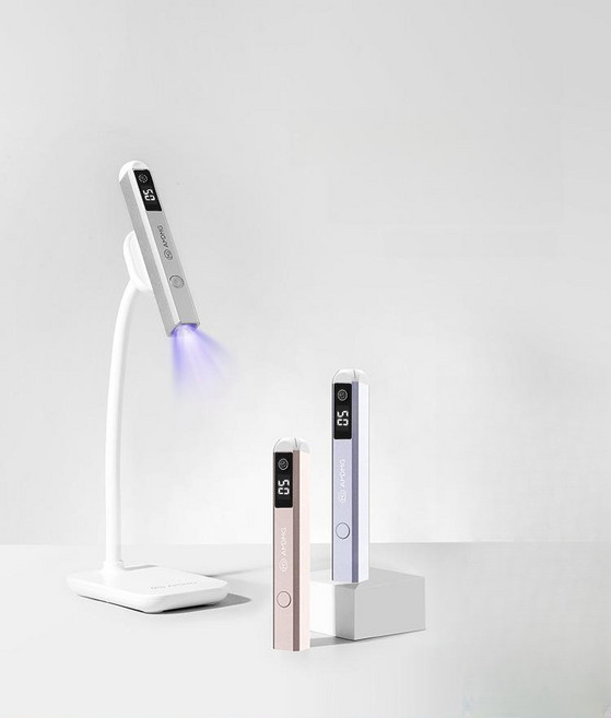 핀큐어 페달형 램프 셀프 진비 젤네일 젤네일스티커 슈팅, 딥스페이스그레이, 기본 색상