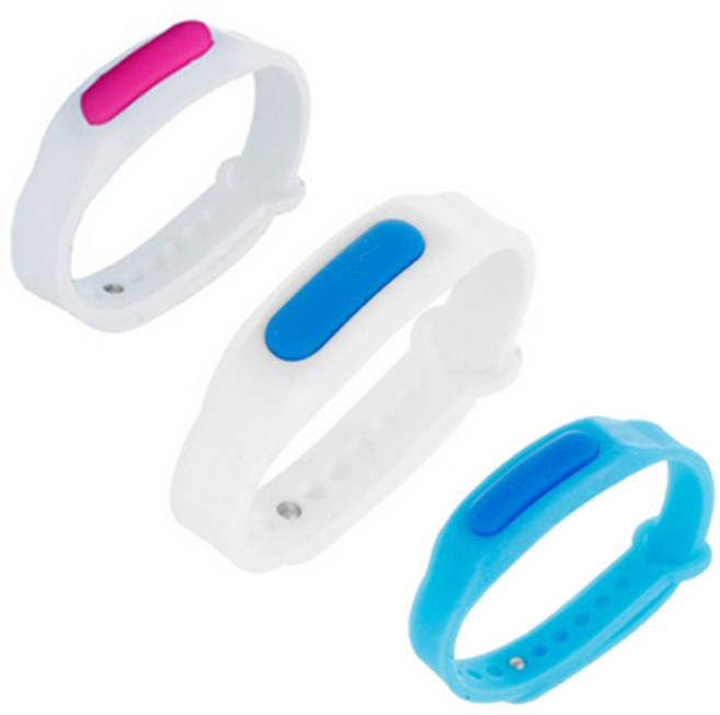 일양약품 모기퇴치팔찌 토마틴볼 썸머링팔찌 밴드 핑크 블루 화이트, 4개