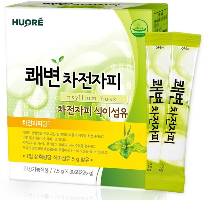 쾌변 차전자피 식이섬유 차전자피분말 스틱포, 225g, 1개