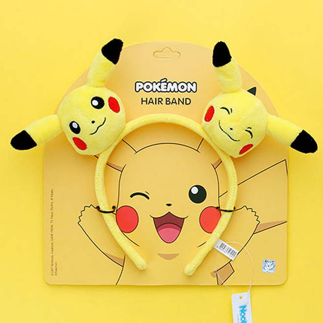 포켓몬 캐릭터 머리띠 피카츄 헤어밴드