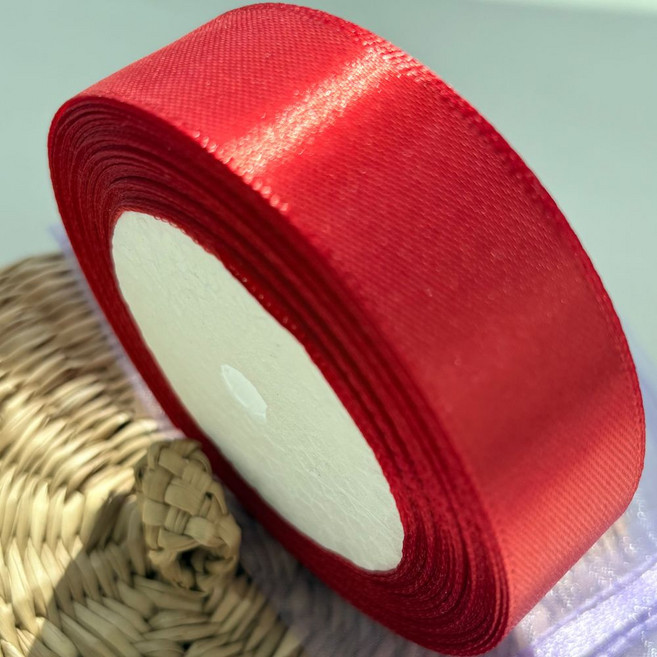 상일상회 선물 포장 리본 새틴 끈 25mm, 펄레드