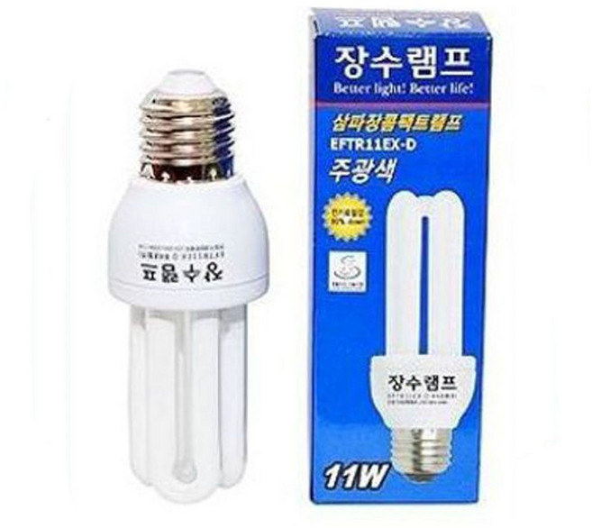 인테리어조명 11W 형광등 전등 사무실 가정용, 장수램프 11W 형광등 전등 사무실 가정용, 1개