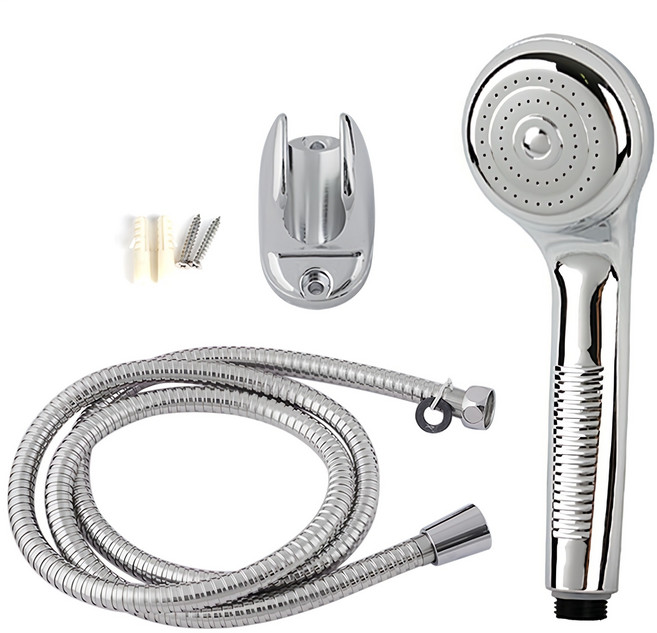 샤워기 3종 세트, 1개, 실버