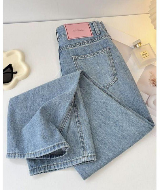 키작녀청바지 여성 데님 와이드핏 청바지 팬츠 데님팬츠 스트레이트