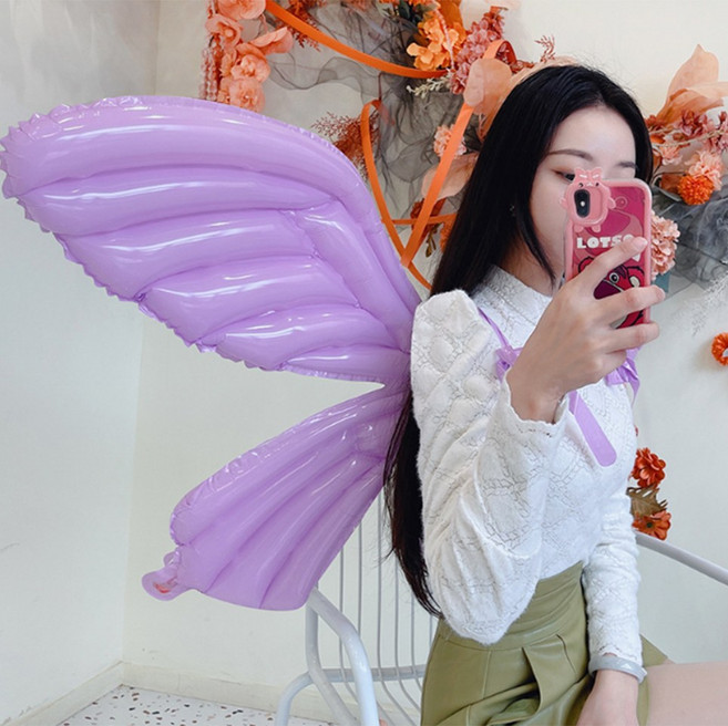 나비날개 풍선 천사날개 요정 코스프레 행사 어린이날 역할놀이 어린이집 유치원, 그린
