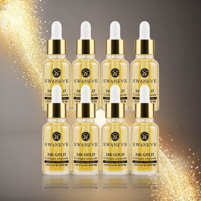 스와니브 24K 골드 콜라겐 앰플, 8개, 20ml