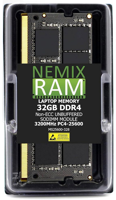 64GB 2X32GB DDR4 3200MHZ 2933MHZ 또는 2666MHZ 260핀 1 2V 비-ECC 비완충 SODIMM NEMIX RAM 노트북 PC 메모리 키트, 32GB (1X32GB) DDR4 2666MHZ SOD