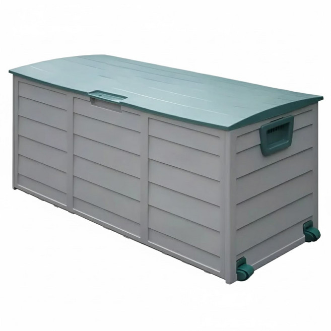 서플라이랩 대용량 야외보관함 290l 다목적 농기구 수납 정리함 데크박스, 1개, 그린