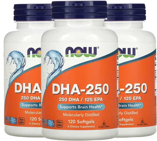 나우푸드 DHA-250 소프트젤 120정, 3개 - 쿠팡