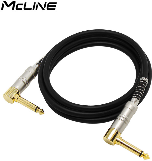 모노 5.5 (6.3) 양쪽 ㄱ자 꺾임 기타 패치코드 악기 스피커 앰프 음향 연결선 오디오잭, MC-HA34 모노5.5 숫-숫 5M, 1개