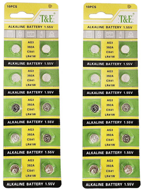 [우편등기] LR41 AG3 알카라인 버튼셀 코인건전지 1.5V