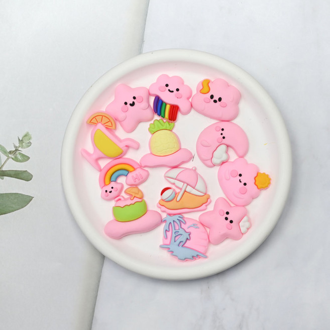 러블리 구름 알록달록 한가득 슬리퍼 호환 파츠 세트