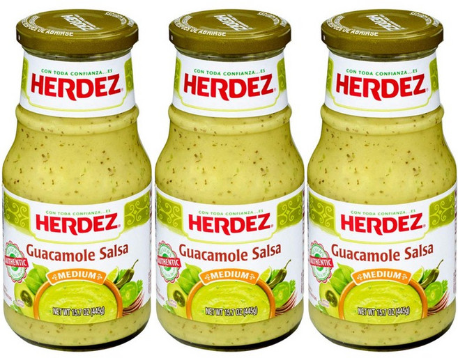 HERDEZ Avacommole 中辣莎莎醬, 3個, 445g