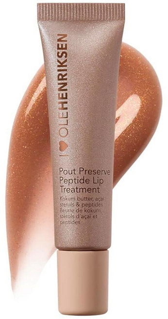 OLEHENRIKSEN Pout Preserve 하이드레이팅 펩타이드 립 트리트먼트 크림 브룰리 글리머, OLEHENRIKSEN Pout Preserve 하이드