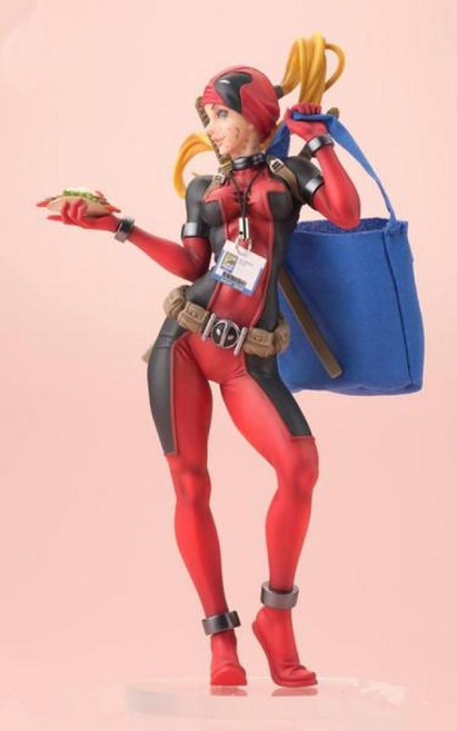 마블 코믹스 레이디 데드풀 피규어 23cm 유니크 여자 deadpool 피규어 굿즈, 단품, 1개