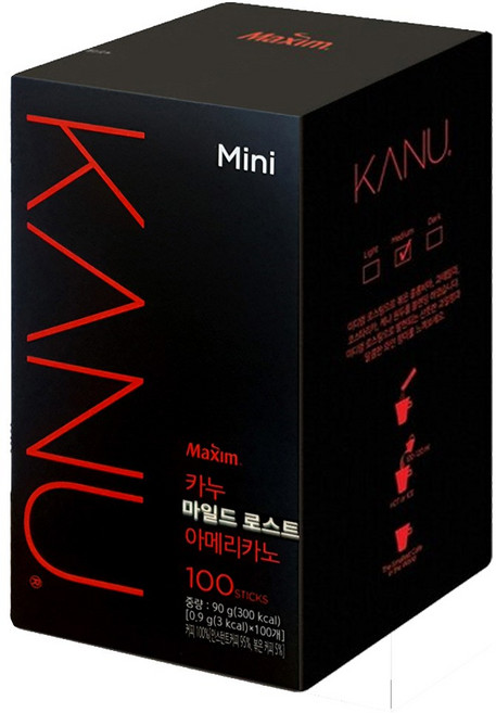 [블루존] 카누마일드로스트 아메리카노 100개 1세트, 900mg, 100개입, 6개