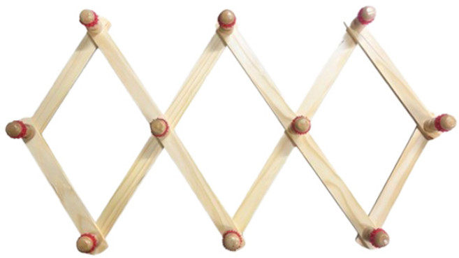 원목 논슬립 도깨비 자바라 옷걸이, 내츄럴, 1개