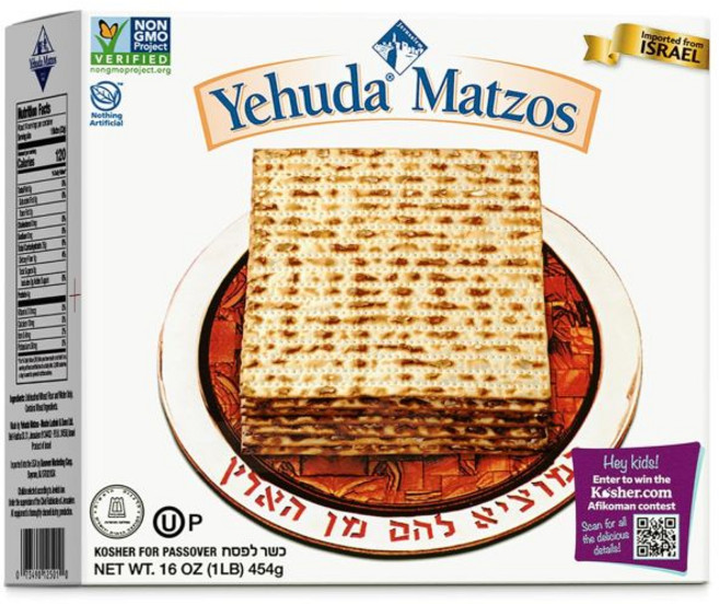 Yehuda 맛짜 마차 마짜 유월절 예후다 마조 1파운드 바삭한 크래커 전통 무교병 유월절에 적합한 코셔, Yehuda 맛짜 마차 마짜 유월절 예후다 마조 1파운, 1개