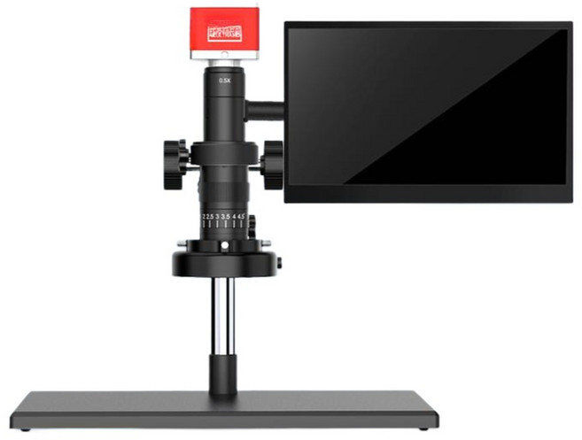 치수 실체 확대경 디지털현미경 전자 측정 광학 고배율 고화질 길이재기 문구자, 1개, 1. 짐벌 미포함