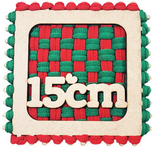 양말목 직조틀/15cm사각 직조틀 /양말목 부자재, 1개, 공예품