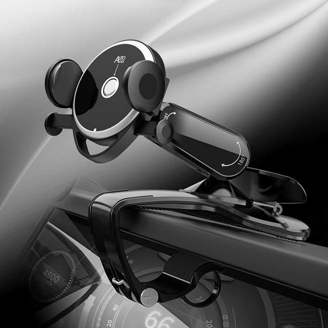 차량용 원터치 계기판 휴대폰 거치대 주차번호판내장 1초거치 각도조절, OSA-212, 1개