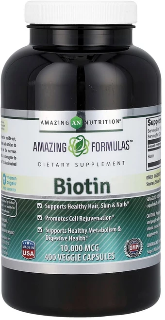 Amazing Nutrition Biotin 어메이징 뉴트리션 고함량 비오틴 10000mcg 400정, 1개 - 쿠팡