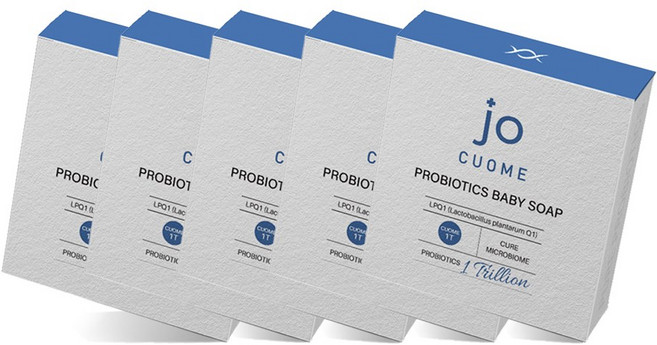 큐옴 유산균 아기비누 100g 유아용 아기용, 5개