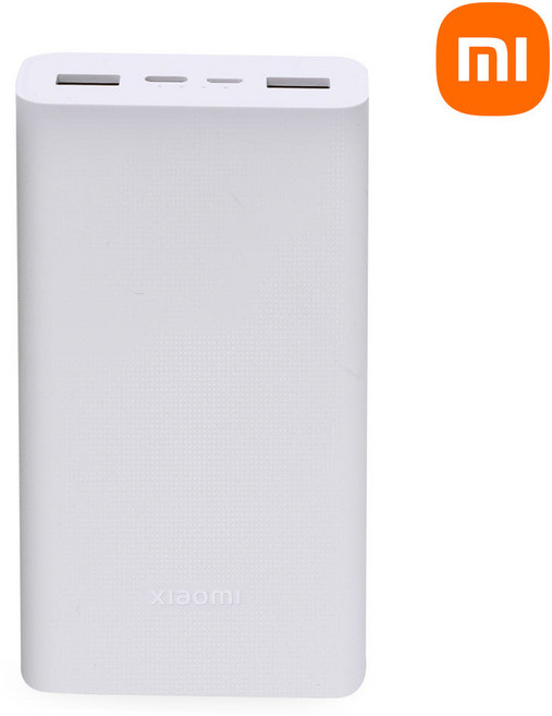 샤오미 7세대 22.5W 고속 대용량 초고속 충전 휴대용 보조배터리 20000mAh C타입, PB2022ZM, 화이트