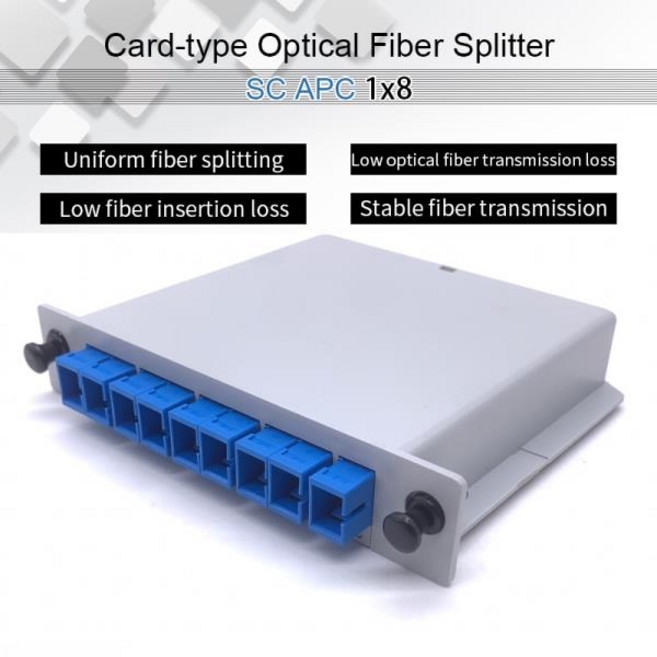 5/10PCS SC UPC 1X8 분배기 FTTH 광섬유 삽입 시트 커플러, 02 10pcs