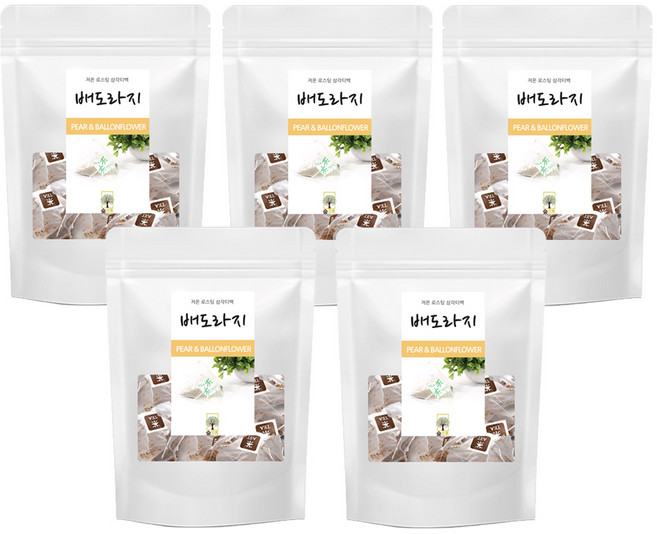 배도라지차 50티백 숲으로허브 삼각티백, 1g, 50개입, 5개