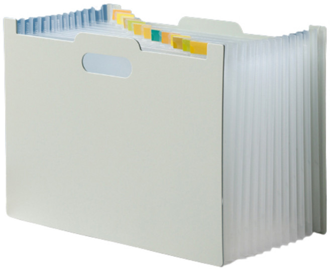 타이거라이프 아코디언 파일 13칸 서류함, 라이트그레이, 13단