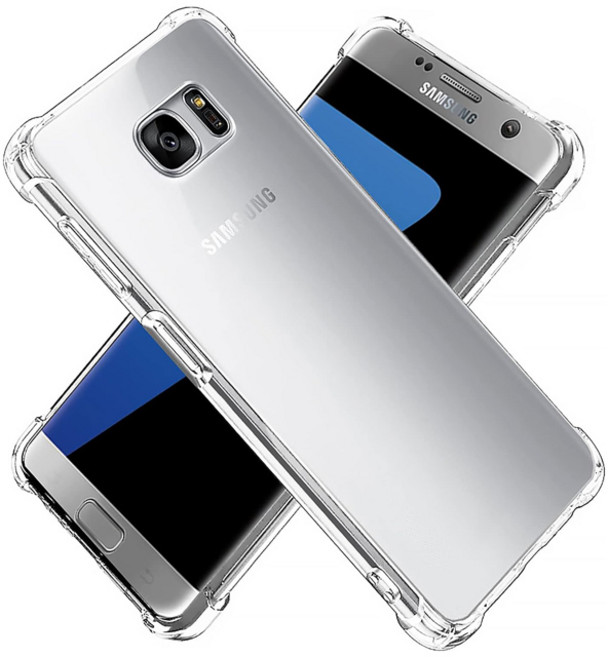 스톤스틸 갤럭시 S7 투명 클리어 범퍼 젤리 케이스 1개 (G930) 휴대폰