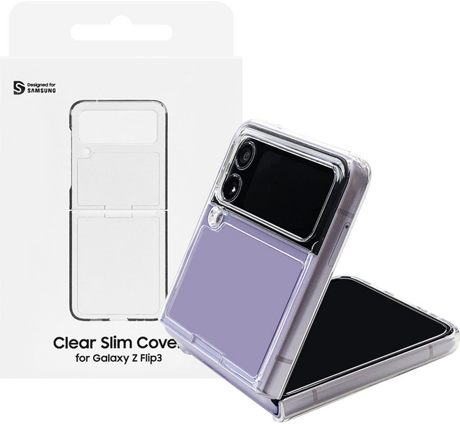 삼성 SMAPP 정품 갤럭시 Z플립3 투명 케이스 슬림