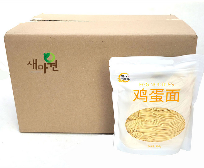 새마원 계란면 400g 에그누들 중화면 중국 생면 수제 계란국수 에그면, 20개