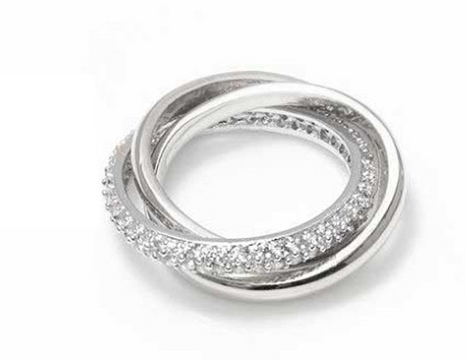 트리니티 링 꼬임반지 트리니티 반지 화이트링 [라마티나]